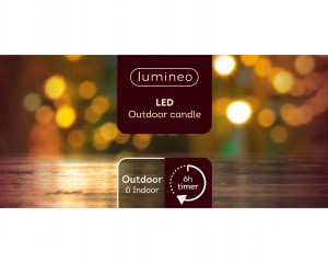 OUTDOOR BO LED CANDLE H17.3cm